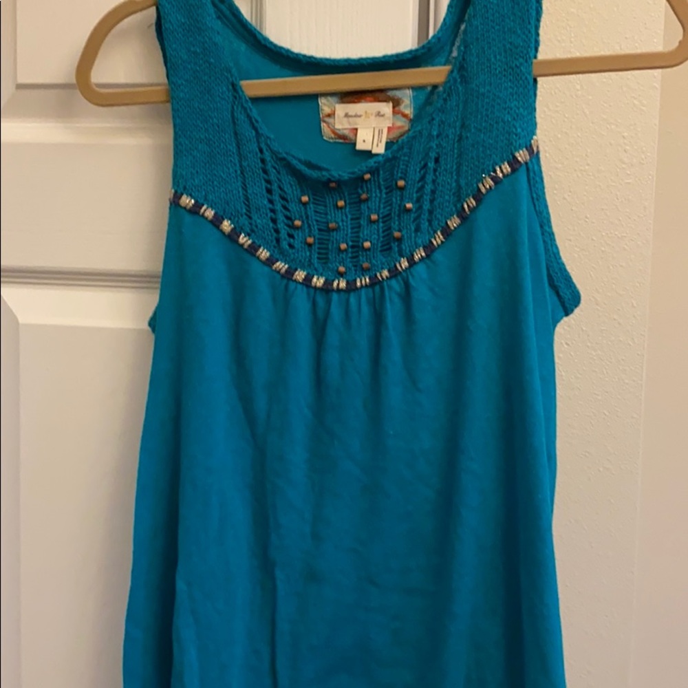 Turquoise top